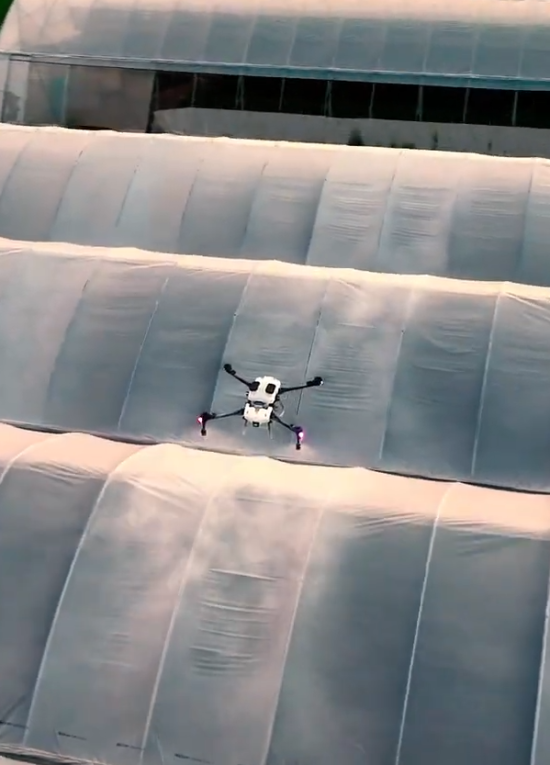 Greenhouse Shading by drone