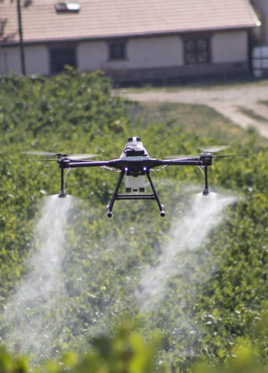 Fungicidal Targeted spraying by drone