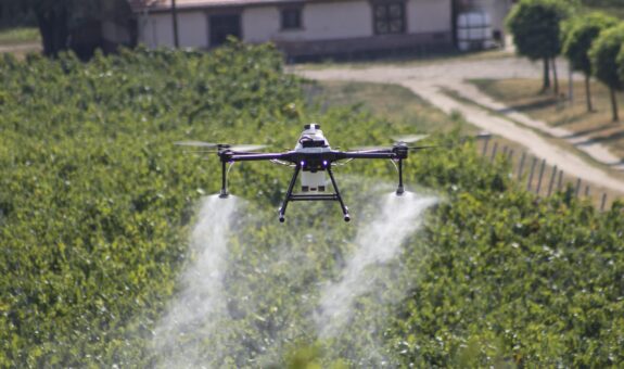 Fungicidal Targeted spraying by drone