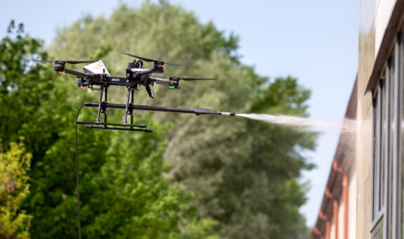 C10 Cleaning drone in action