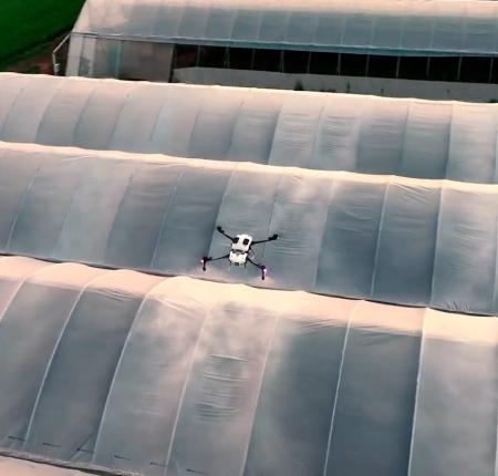 Greenhouse Shading by drone