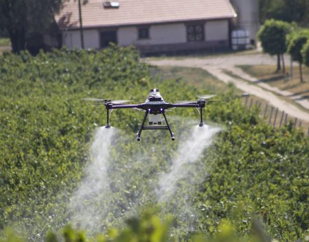 Fungicidal Targeted spraying by drone