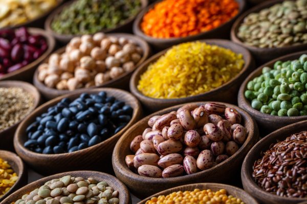 Legumes,,A,Set,Consisting,Of,Different,Types,Of,Beans,,Lentils